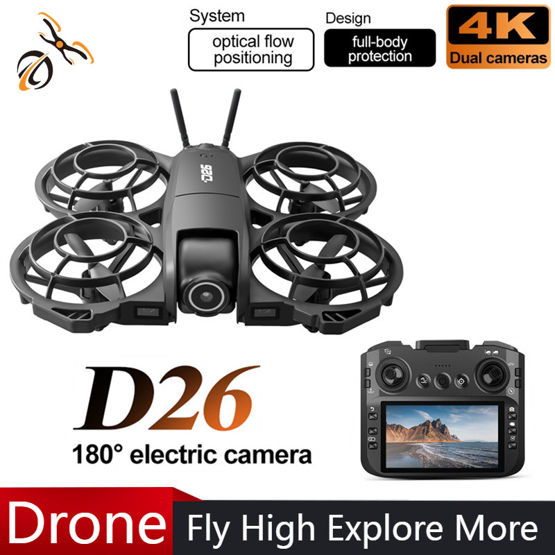 Drone Camera Night Vision - D26 Drohne 4K Luftbild-HD 180 °